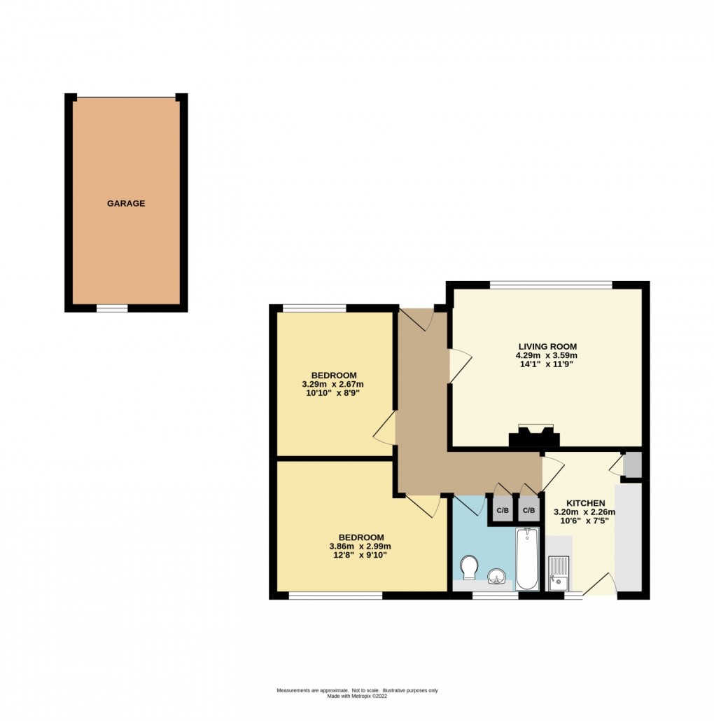 Floorplan for Trenant Road, Tywardreath, Par, Cornwall, PL24