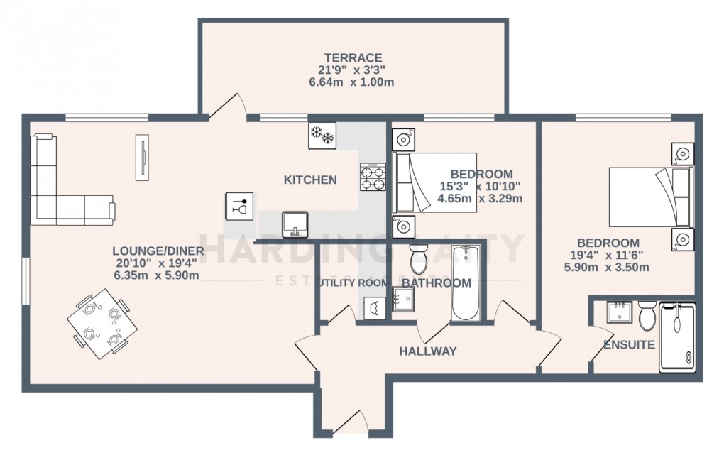 Floorplan for The Yard, Lostwithiel, Cornwall, PL22