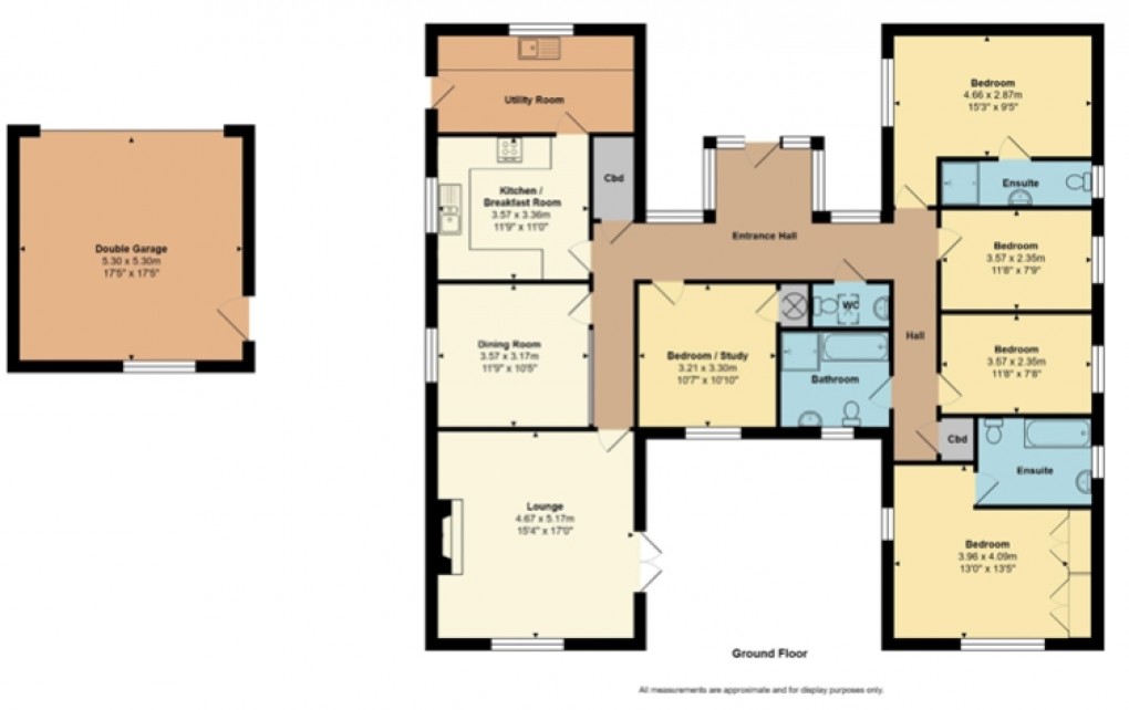 Floorplan for Priors Barn, Bodmin, Cornwall, PL31