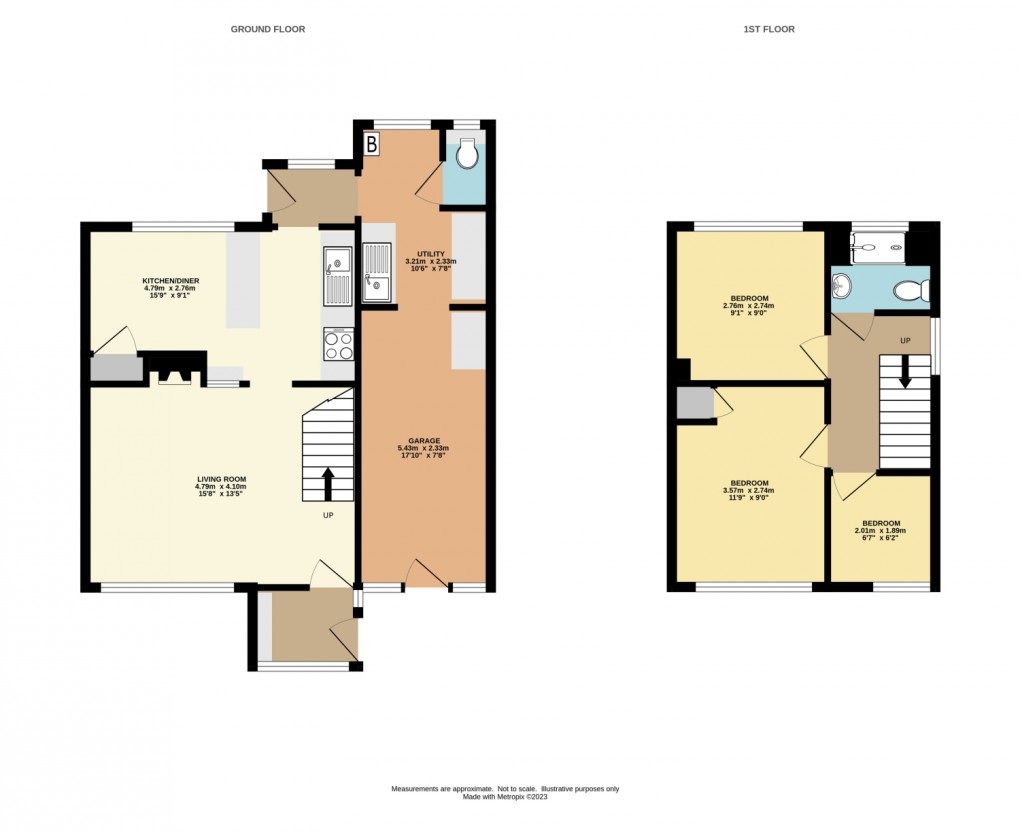 Floorplan for Bawden Road, Bodmin, Cornwall, PL31