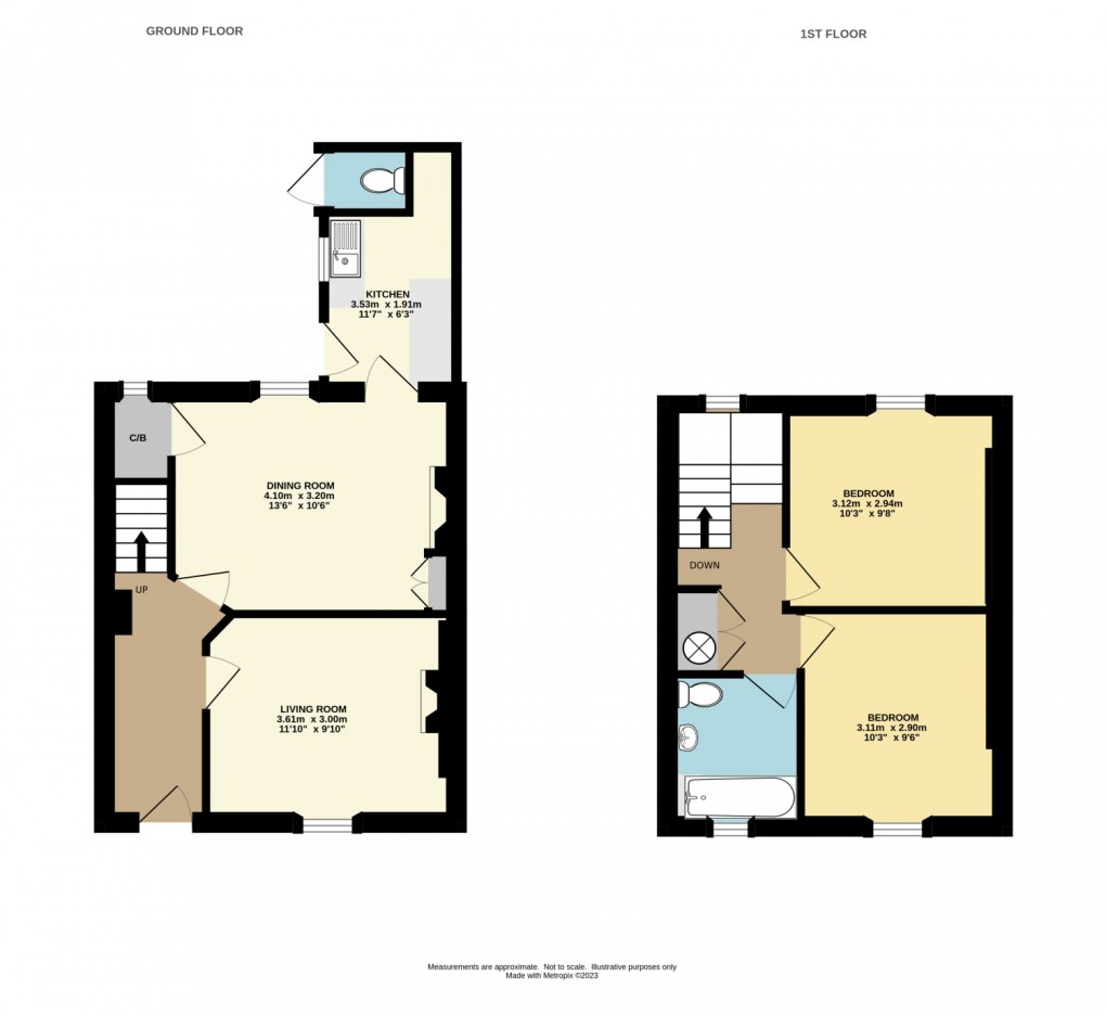 Floorplan for Plas Newydd Avenue, Bodmin, Cornwall, PL31