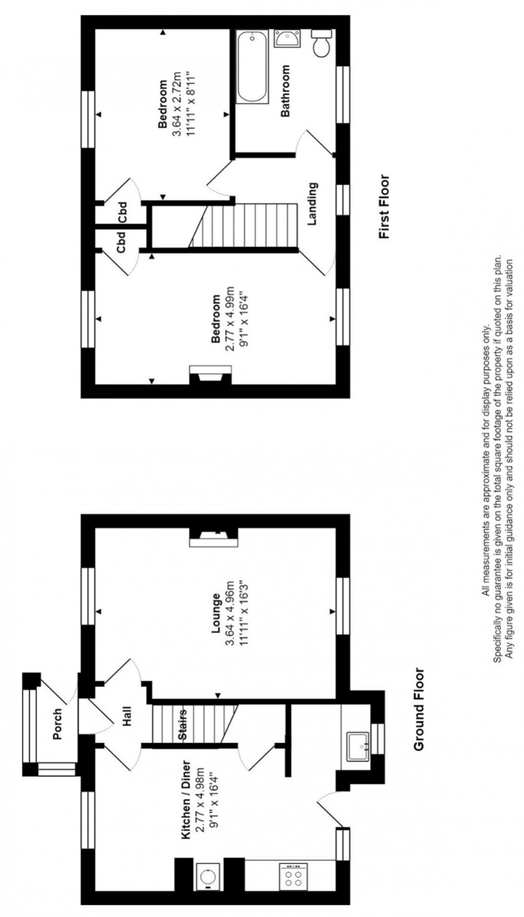 Floorplan for Lower Thorne Warleggan, Mount, Bodmin, Cornwall, PL30