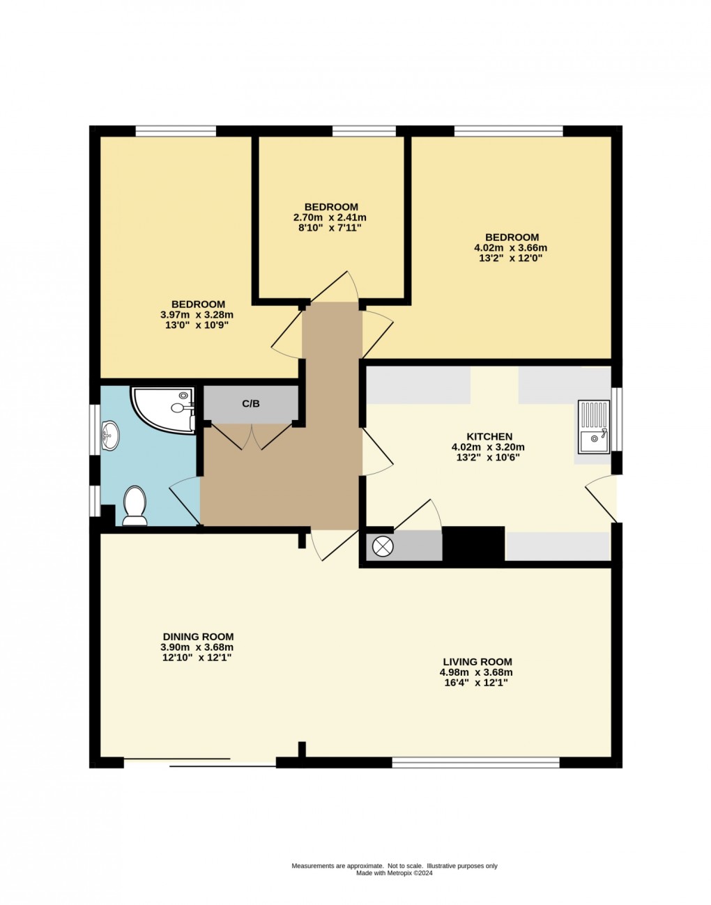 Floorplan for Bosvenna View, Bodmin, Cornwall, PL31