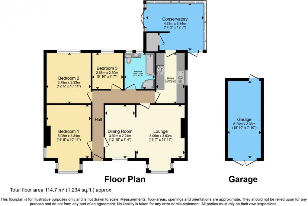 Floorplan for Launceston Road, Bodmin, Cornwall, PL31