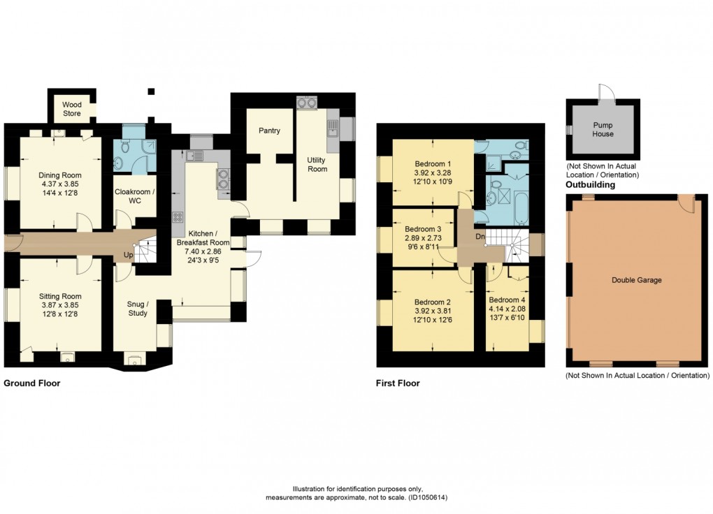 Floorplan for Lanlivery, Lostwithiel, Cornwall, PL22