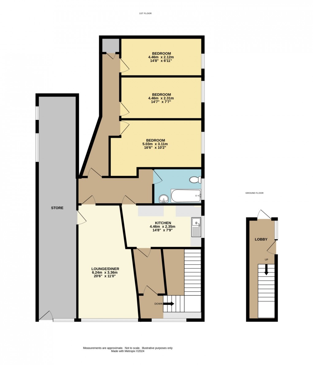 Floorplan for 8 Monmouth Lane, Lostwithiel