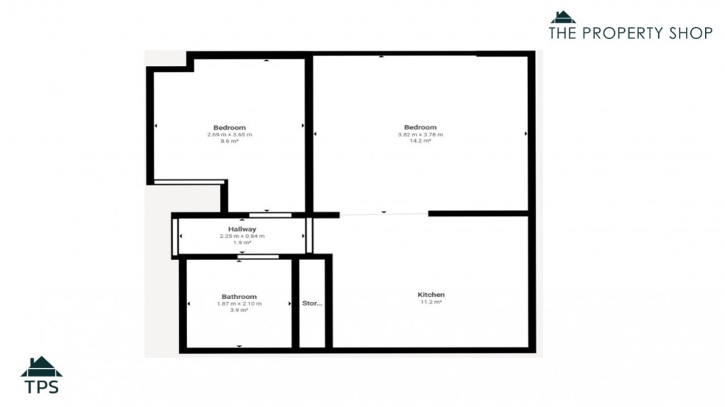 Floorplan for Russell Mews Higher Bore Street, Bodmin, Cornwall, PL31