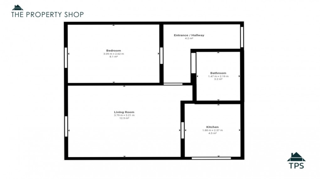 Floorplan for College Lane, Bodmin, Cornwall, PL31