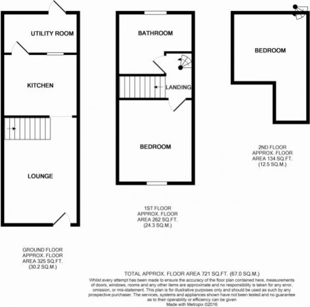 Floorplan for Ledrah Road, St. Austell, Cornwall, PL25