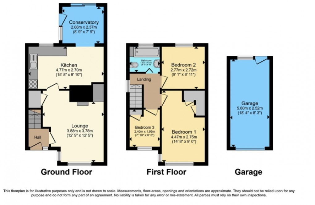 Floorplan for Bawden Road, Bodmin, Cornwall, PL31