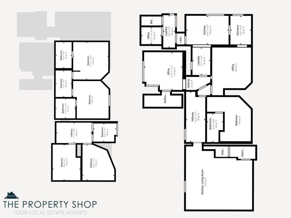 Floorplan for St. Blazey Gate, Par, Cornwall, PL24