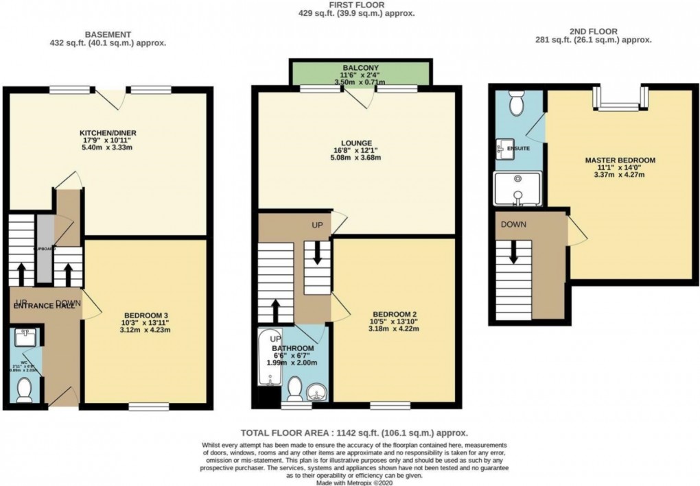 Floorplan for Fortune Drive, Par, Cornwall, PL24