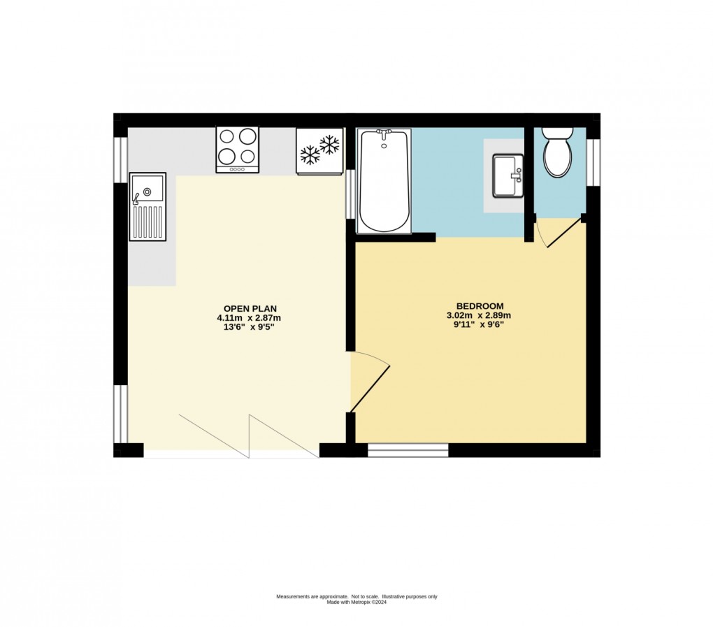 Floorplan for Rose Hill, Lostwithiel, Cornwall, PL22