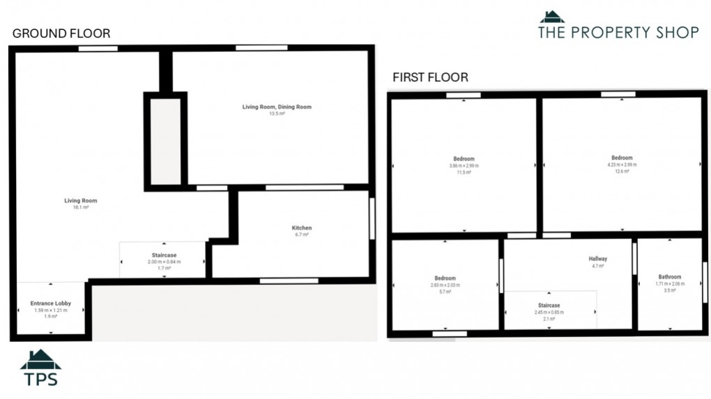 Floorplan for Northey Road, Bodmin, Cornwall, PL31