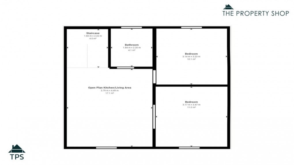 Floorplan for St. Marys Road, Bodmin, Cornwall, PL31