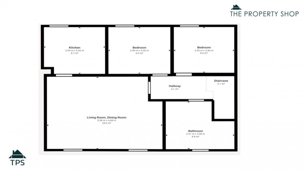 Floorplan for Convent of Mercy, St. Marys Road, Bodmin, Cornwall, PL31