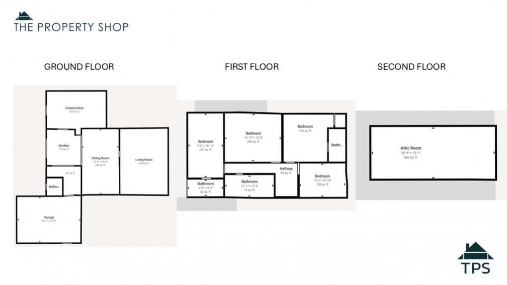 Floorplan for Priors Barn Farmhouse, Bodmin, Cornwall, PL31 1HQ