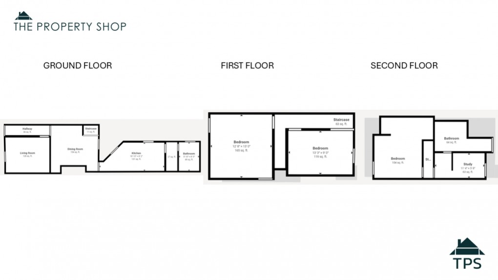 Floorplan for 9 Market Street, Bodmin, PL31 2JW