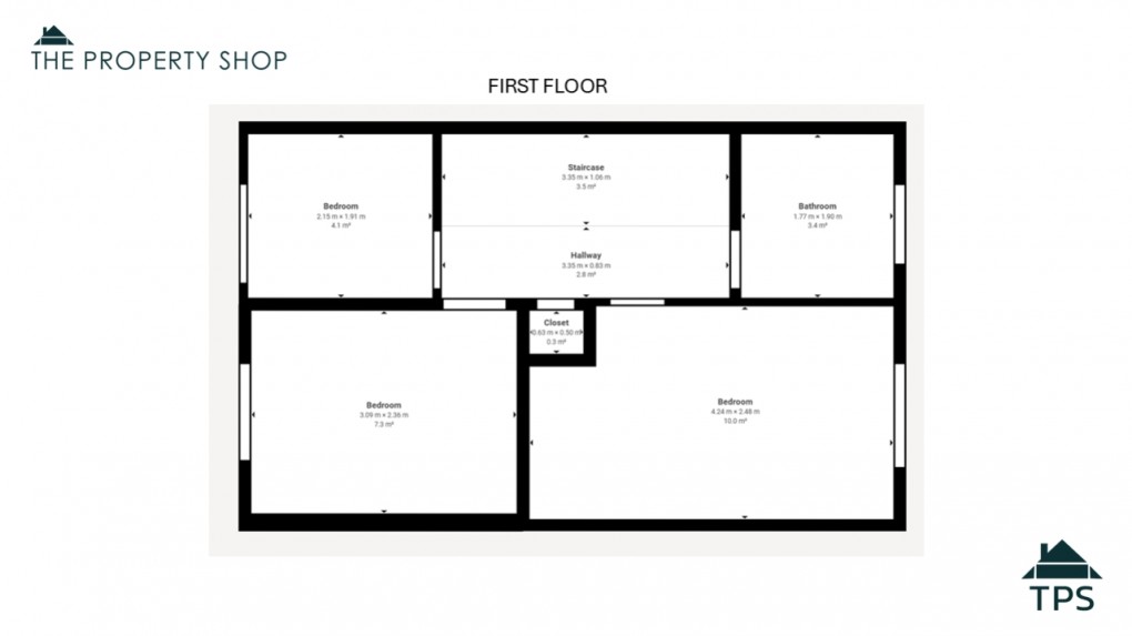 Floorplan for 50 College Green, Bodmin, PL31 1EA